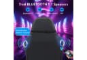 GTPLAYER Gaming-Stuhl mit LED, Lautsprecher & App-Steuerung Schwarz Bild 3