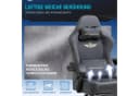 GTPLAYER Gaming-Stuhl Grau Stoff Ergonomisch mit Fußstütze Bild 1