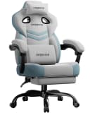 GTPLAYER Gaming-Stuhl Stoff mit Fußstütze und Federsitzkissen Bild 2