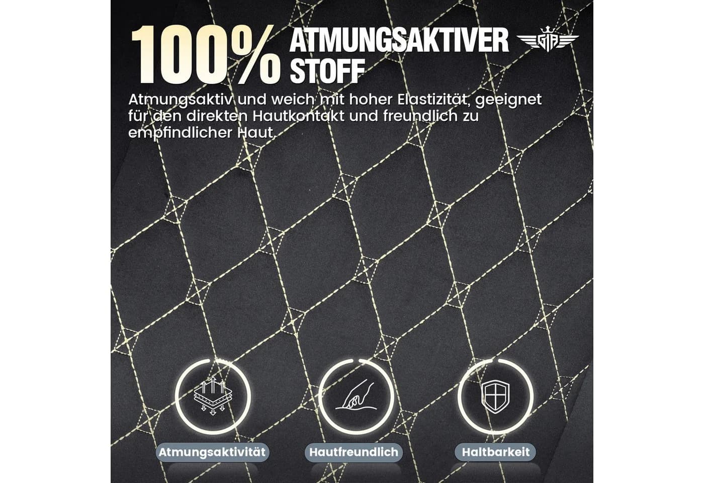 GTPLAYER Gaming-Stuhl Schwarz Stoff Ergonomisch mit Fußstütze - Bild 5