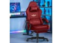 GTPLAYER Gaming-Stuhl Rot Stoff Ergonomisch mit Fußstütze Bild 1