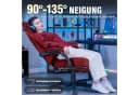 GTPLAYER Gaming-Stuhl Rot Stoff Ergonomisch mit Fußstütze Bild 4