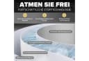 GTPLAYER Gaming-Stuhl Grau Stoff mit Lendenwirbelstütze und Federkissen Bild 5