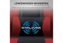 GTPLAYER Gaming-Stuhl Rot mit Massage-Funktion und Fußstütze Bild 1