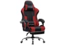 GTPLAYER Gaming-Stuhl Rot mit Massage-Funktion und Fußstütze Bild 2