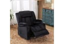 COMHOMA Relaxsessel Schwarz mit Wippfunktion und 360° Drehung Bild 1