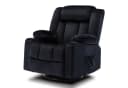 COMHOMA Relaxsessel Schwarz mit Wippfunktion und 360° Drehung Bild 2