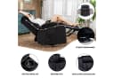 COMHOMA Relaxsessel Schwarz mit Wippfunktion und 360° Drehung Bild 4
