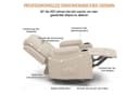 COMHOMA Relaxsessel TV-Sessel Beige mit Liefe- und Wippfunktion Bild 4