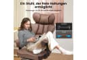 GTPLAYER Bürostuhl Gaming Stuhl Braun Kunstleder Ergonomisch Bild 4