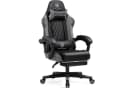 GTPLAYER Gaming-Stuhl Grau Ergonomischer Bürostuhl mit Fußstütze Bild 2