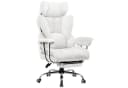 GTPLAYER Gaming-Stuhl Ergonomischer Bürostuhl mit Fußstütze und Kunstleder weiß Bild 2