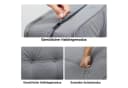 COMHOMA Kindersofa Schlafsofa Bodensofa Grau 3-in-1 mit Schlaffunktion Bild 3