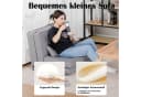 COMHOMA Kindersofa Schlafsofa Bodensofa Grau 3-in-1 mit Schlaffunktion Bild 4