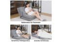 COMHOMA Kindersofa Schlafsofa Bodensofa Grau 3-in-1 mit Schlaffunktion Bild 5