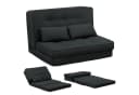 COMHOMA Kindersofa Schlafsofa Bodensofa Klappbar Schwarz Bild 2