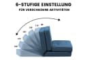 COMHOMA Kindersofa Schlafsofa Bodensofa Klappbar Blau Bild 1