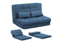 COMHOMA Kindersofa Schlafsofa Bodensofa Klappbar Blau Bild 2