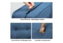 COMHOMA Kindersofa Schlafsofa Bodensofa Klappbar Blau Bild 3