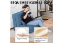 COMHOMA Kindersofa Schlafsofa Bodensofa Klappbar Blau Bild 5