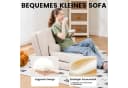 COMHOMA Kindersofa Schlafsofa Beige Faltbar mit Verstellbarer Rückenlehne Bild 5