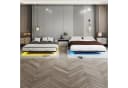 COMHOMA Metallbett mit LED & Steckdosen Bild 3
