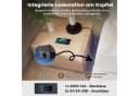 COMHOMA Metallbett mit LED & Steckdosen Bild 4