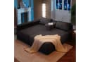 COMHOMA Big-Sofa L-Form Ecksofa Grau Cordstoff Schlafsofa Bild 5