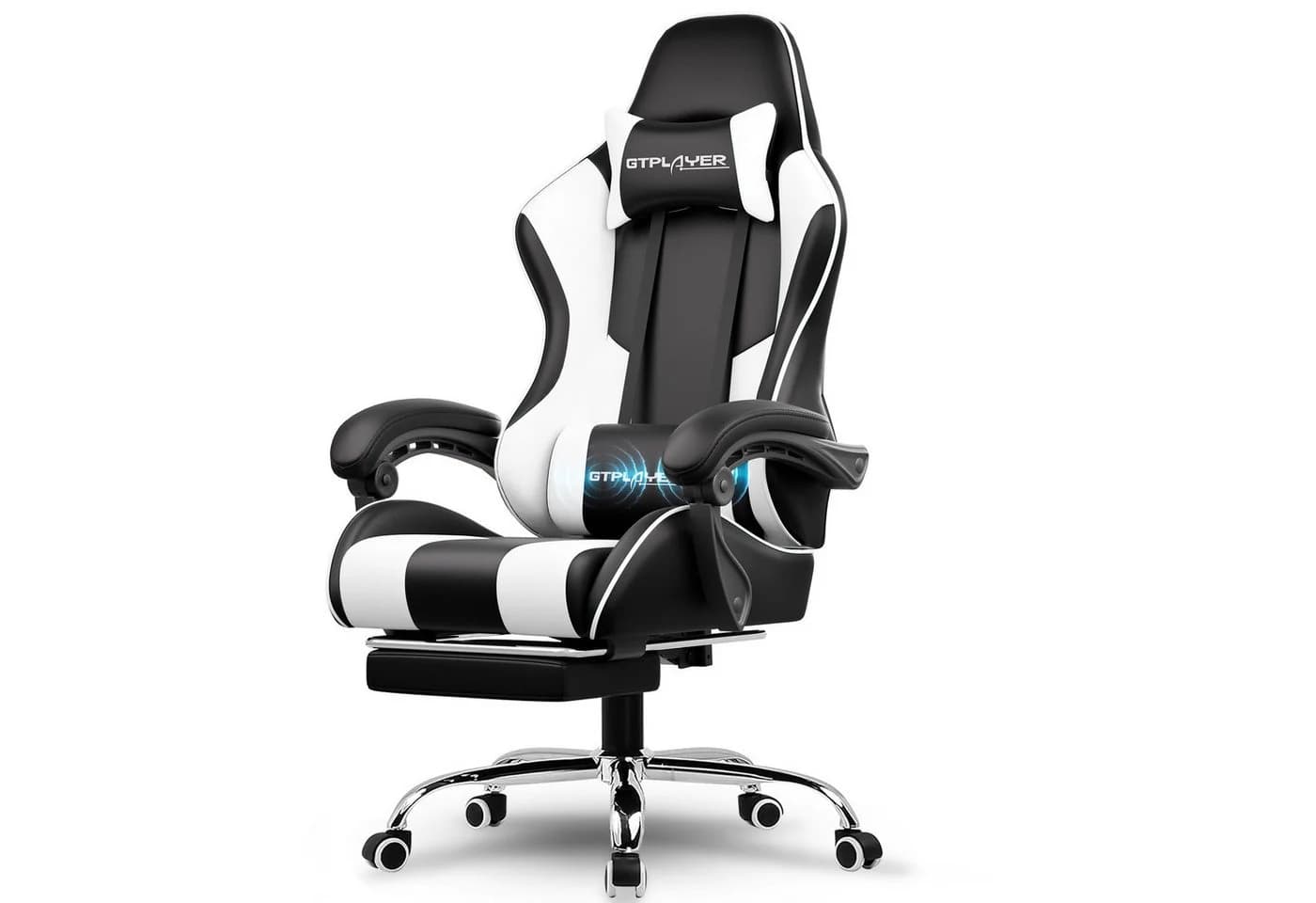 LUCKRACER Gaming-Stuhl mit Massagefunktion & Fußstütze - Bild 2