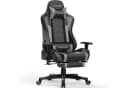 GTPLAYER Gaming-Stuhl Grau mit Bluetooth Lautsprecher und Fußstütze Bild 2