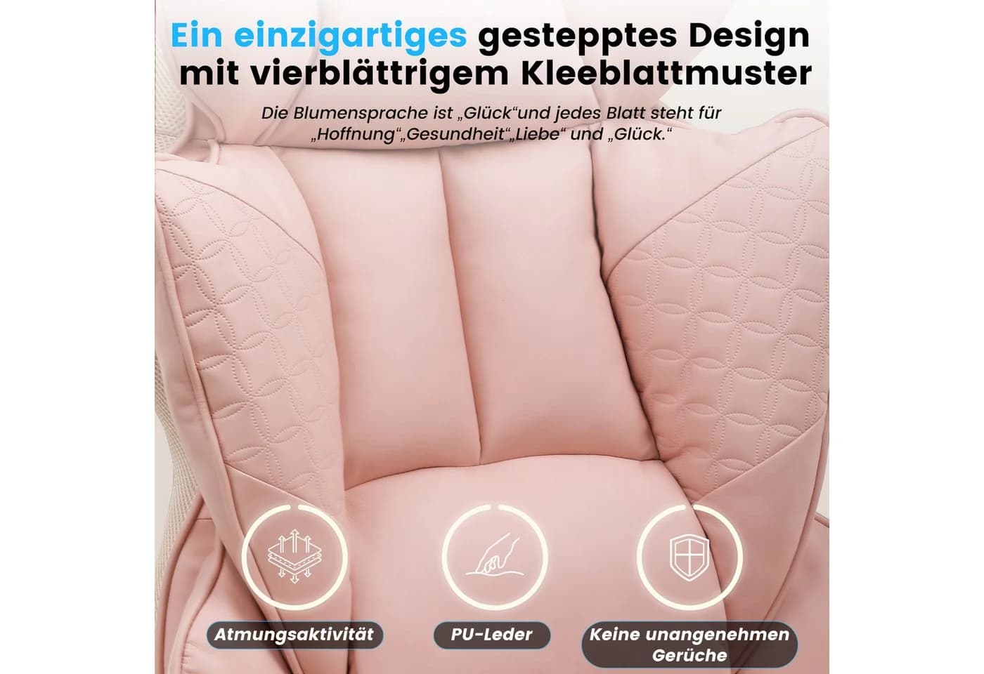 GTPLAYER Bürostuhl Gaming Stuhl mit Lendenkissen und Fußstütze - Bild 5