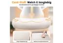 LUCKRACER Loungesessel Beige mit Metallbeinen und drehbarer Tischplatte Bild 3