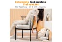 LUCKRACER Loungesessel Beige mit Metallbeinen und drehbarer Tischplatte Bild 4