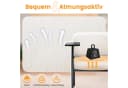 LUCKRACER Loungesessel Beige mit Metallbeinen und drehbarer Tischplatte Bild 5