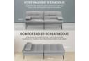 GTPLAYER Schlafsofa Grau mit Schlaffunktion und Schubladen Bild 5