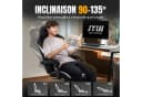 GTPLAYER Gaming-Stuhl Stoff Ergonomisch mit Fußstütze Bild 5