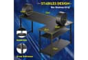 GTPLAYER Gaming Eckschreibtisch L-Form Schwarz mit USB Bild 1