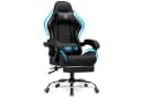 GTPLAYER Gaming-Stuhl Ergonomisch mit Massagefunktion und Fußstütze Schwarz Bild 2