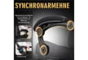 GTPLAYER Gaming-Stuhl Ergonomisch mit Massagefunktion und Fußstütze Schwarz Bild 3