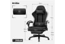 GTPLAYER Gaming-Stuhl Stoff Schwarz mit Fußstütze und 135° Relax-Funktion Bild 1