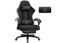 GTPLAYER Gaming-Stuhl Stoff Schwarz mit Fußstütze und 135° Relax-Funktion Bild 2