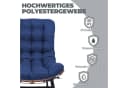 COMHOMA Schaukelstuhl XXL Outdoor blau mit Sitzpolster Bild 4