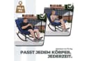 COMHOMA Schaukelstuhl XXL Outdoor blau mit Sitzpolster Bild 5