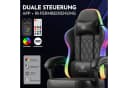 GTPLAYER Gaming-Stuhl mit LED Lichtleiste und Fußstütze Bild 3
