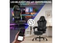 GTPLAYER Gaming-Stuhl mit LED Lichtleiste und Fußstütze Bild 5