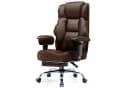 GTPLAYER Gaming-Stuhl Ergonomisch bis 180 kg Kunstleder Braun mit Fußstütze Bild 2