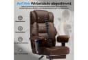 GTPLAYER Gaming-Stuhl Ergonomisch bis 180 kg Kunstleder Braun mit Fußstütze Bild 5
