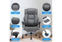 GTPLAYER Gaming-Stuhl Grau Ergonomisch bis 180 kg mit Fußstütze Bild 3