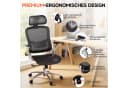 COMHOMA Ergonomischer Bürostuhl mit Mesh, 4D-Armlehnen & 2D-Kopfstütze Bild 3