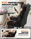 COMHOMA Gaming-Stuhl Ergonomisch 180 kg Lendenstütze Bild 3
